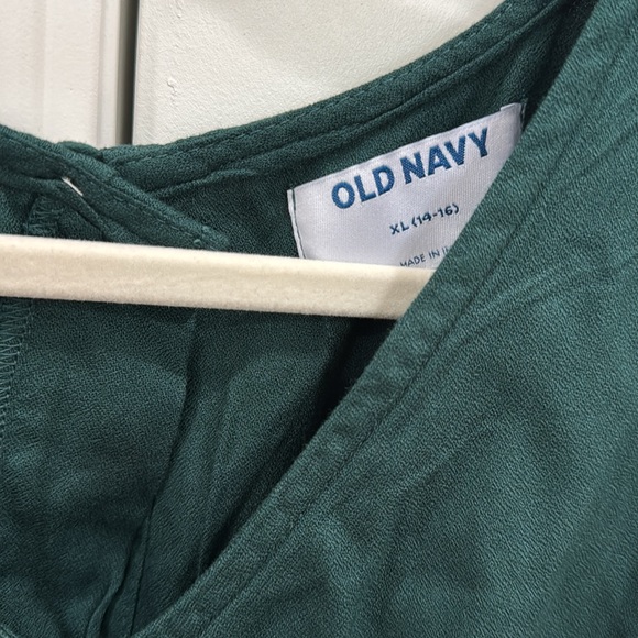 NEW Girls Hunter Green Dress Holiday Party Short Sleeve, size XL 14-16 - Picture 6 of 11